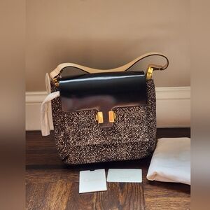 $3895 Brand New 100% Authentic Chloe Shoulder Bag Black White Leather